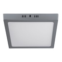 Luminario LED plafón 18W 6500K, cuadrado, gris, VOLTECK