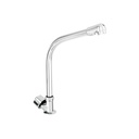 Llave individual fregadero, cuello cobra, hexagonal, BASIC
