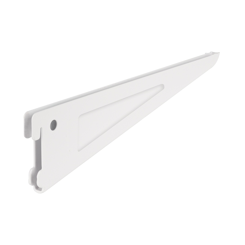 Ménsula plana blanca para cremallera doble, 27cm, FIERO