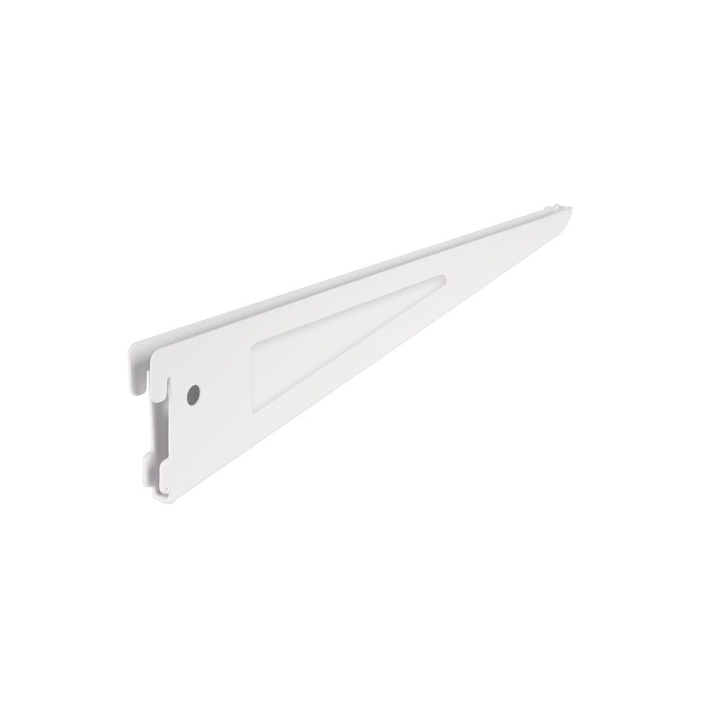 Ménsula plana blanca para cremallera doble, 32cm, FIERO