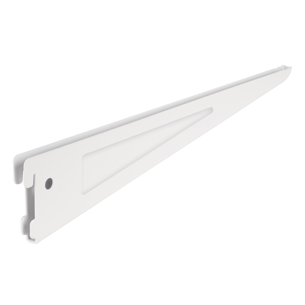 Ménsula plana blanca para cremallera doble, 37cm, FIERO