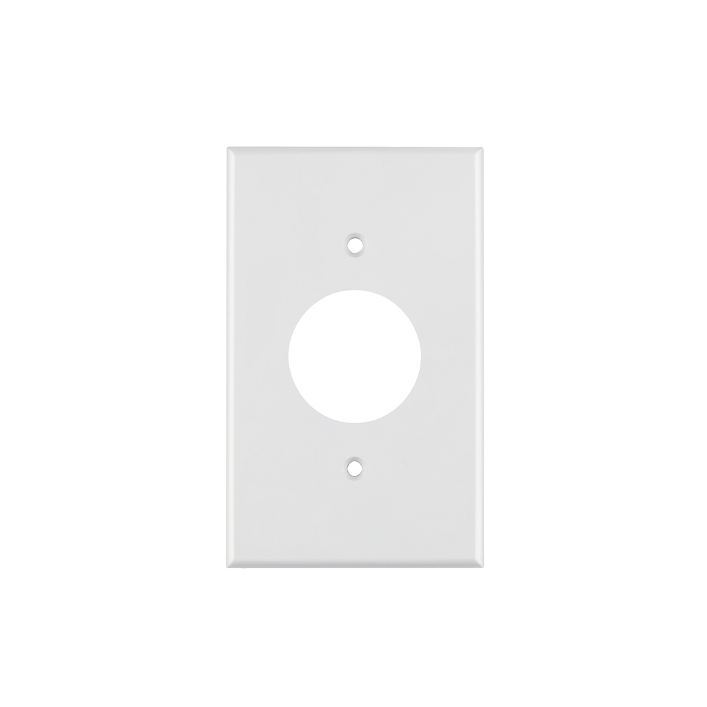 Placa de ABS para contacto redondo, Standard, blanco