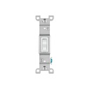 Interruptor vertical de palanca, Standard, blanco, VOLTECK