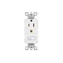 Interruptor de palanca con contacto, Standard, blanco