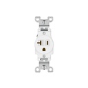 Contacto sencillo, 2 polos 3 hilos, 20 A, Standard, blanco