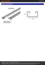 Perfil monocanal perforado de 3 m, 4 x 2 cm cal. 16, VOLTECK