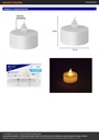 Caja con 6 mini velas de LED, VOLTECK