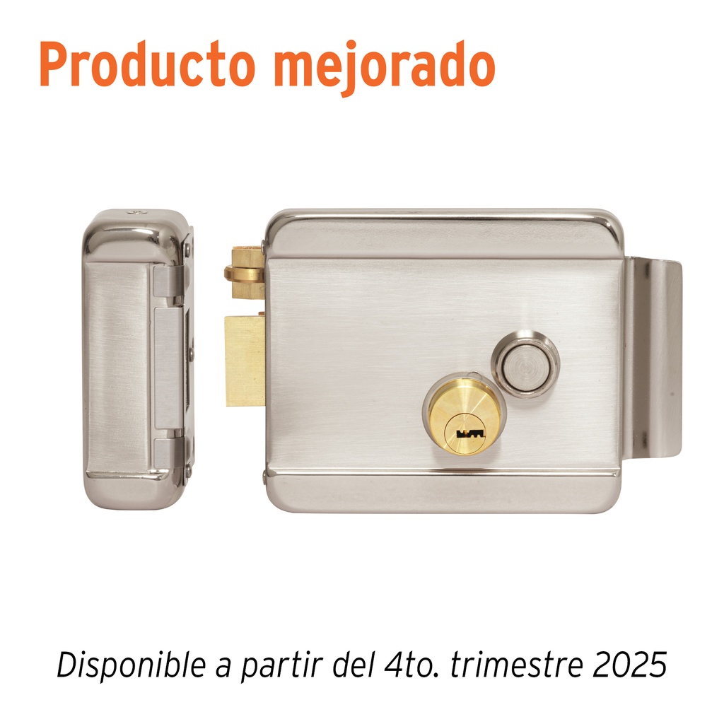 Cerradura electromecánica con botón, izquierda, HERMEX