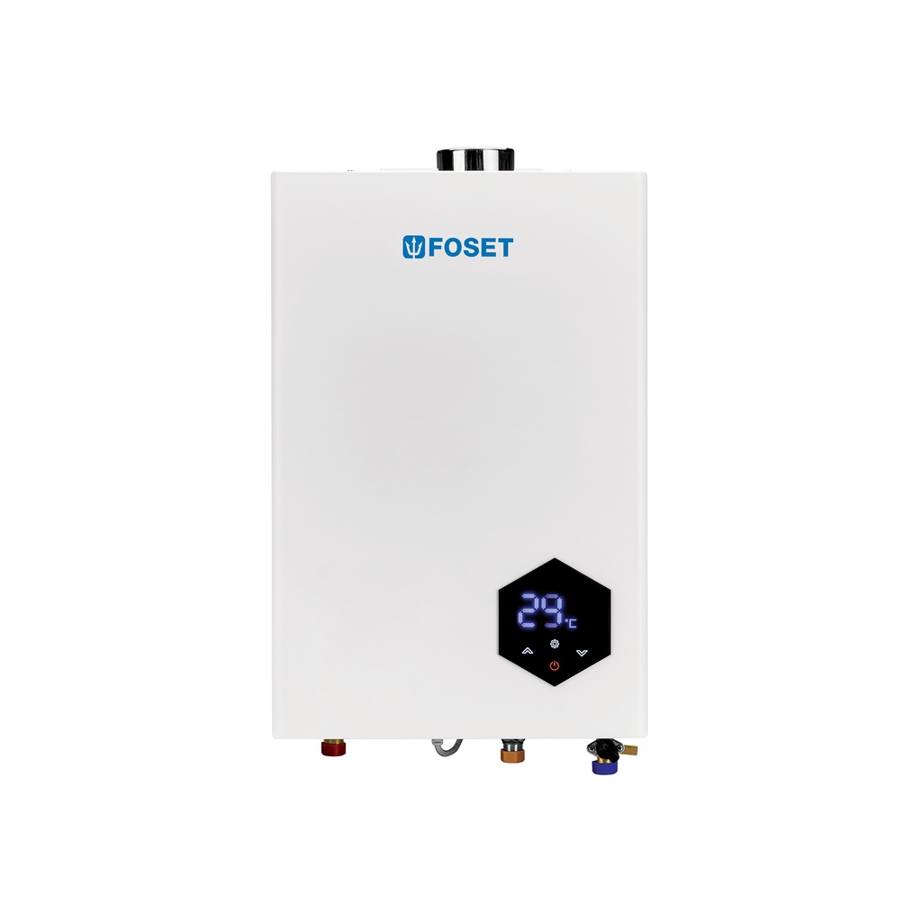 Calentador instantáneo modulante, 24L, 4 serv, gas LP, FOSET