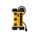 Multicontacto 14 AWG industrial supresor de picos 8 entradas