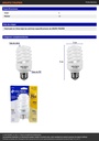 Lámpara espiral mini T2 20 W luz cálida en blíster, VOLTECK