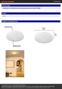 Luminario LED plafón decorativo 8W 3000K, espiral, BASIC