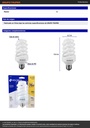 Lámpara espiral T4 20 W luz cálida en blíster, VOLTECK