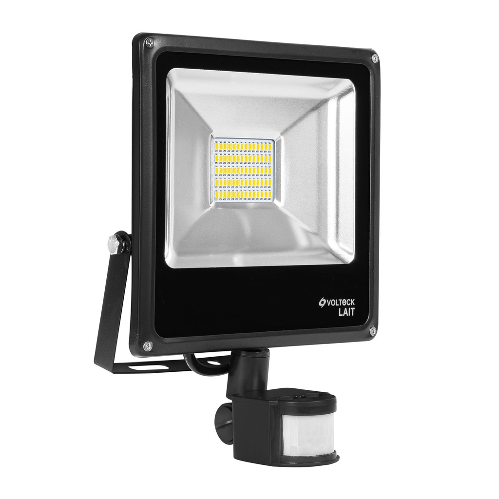 Reflector LED para exteriores 30W 6500K con sensor, VOLTECK