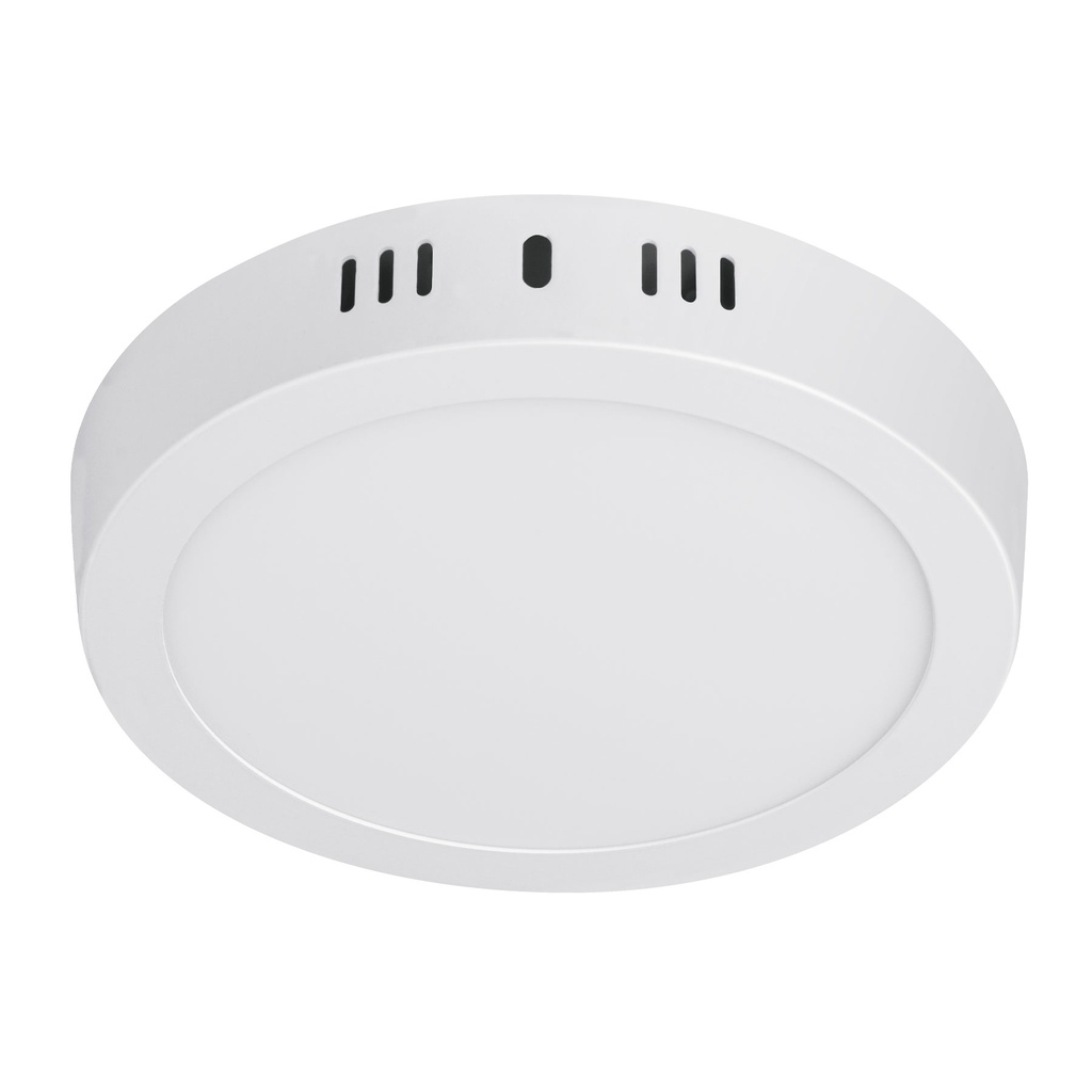 Luminario LED plafón 12W 3000K, redondo, blanco, VOLTECK
