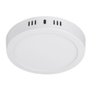 Luminario LED plafón 12W 3000K, redondo, blanco, VOLTECK