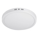 Luminario LED plafón24W 3000K, redondo, blanco, VOLTECK
