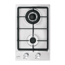 Parrilla gas empotrable 30cm, 2 quem, acero inox, RIVIERA