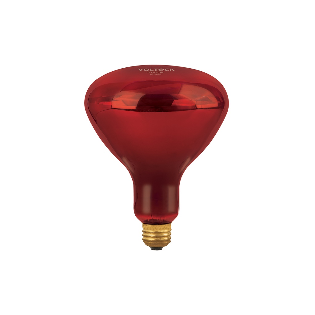 Lámpara incandescente de calor, BR40 270 Watts, rojo