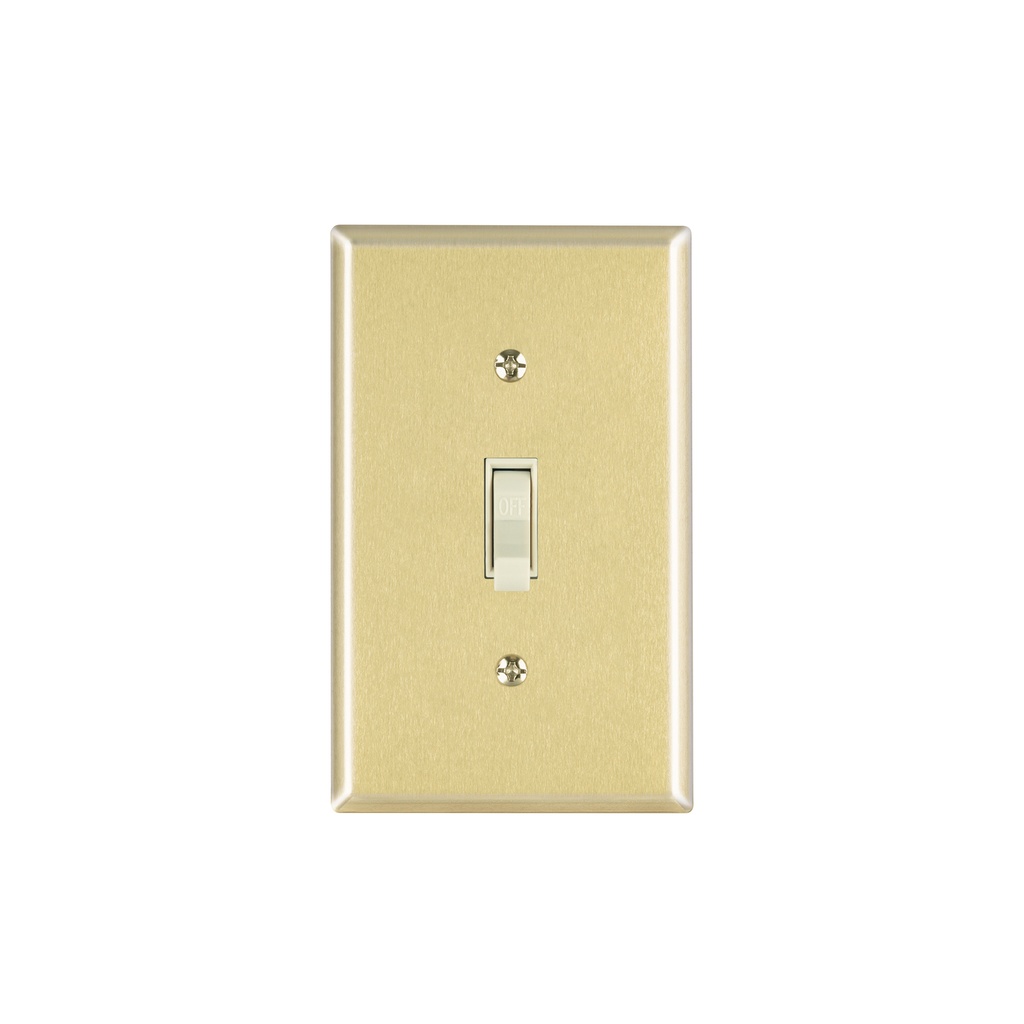 Placa armada interruptor sencillo, línea Standard, aluminio