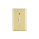 Placa armada interruptor sencillo, línea Standard, aluminio