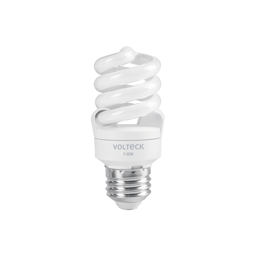 Lámpara espiral mini T2 9 W luz de día en blíster, VOLTECK