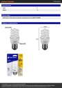 Lámpara espiral mini T2 9 W luz cálida en blíster, VOLTECK