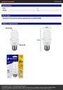 Lámpara espiral mini T2 11 W luz cálida en blíster, VOLTECK