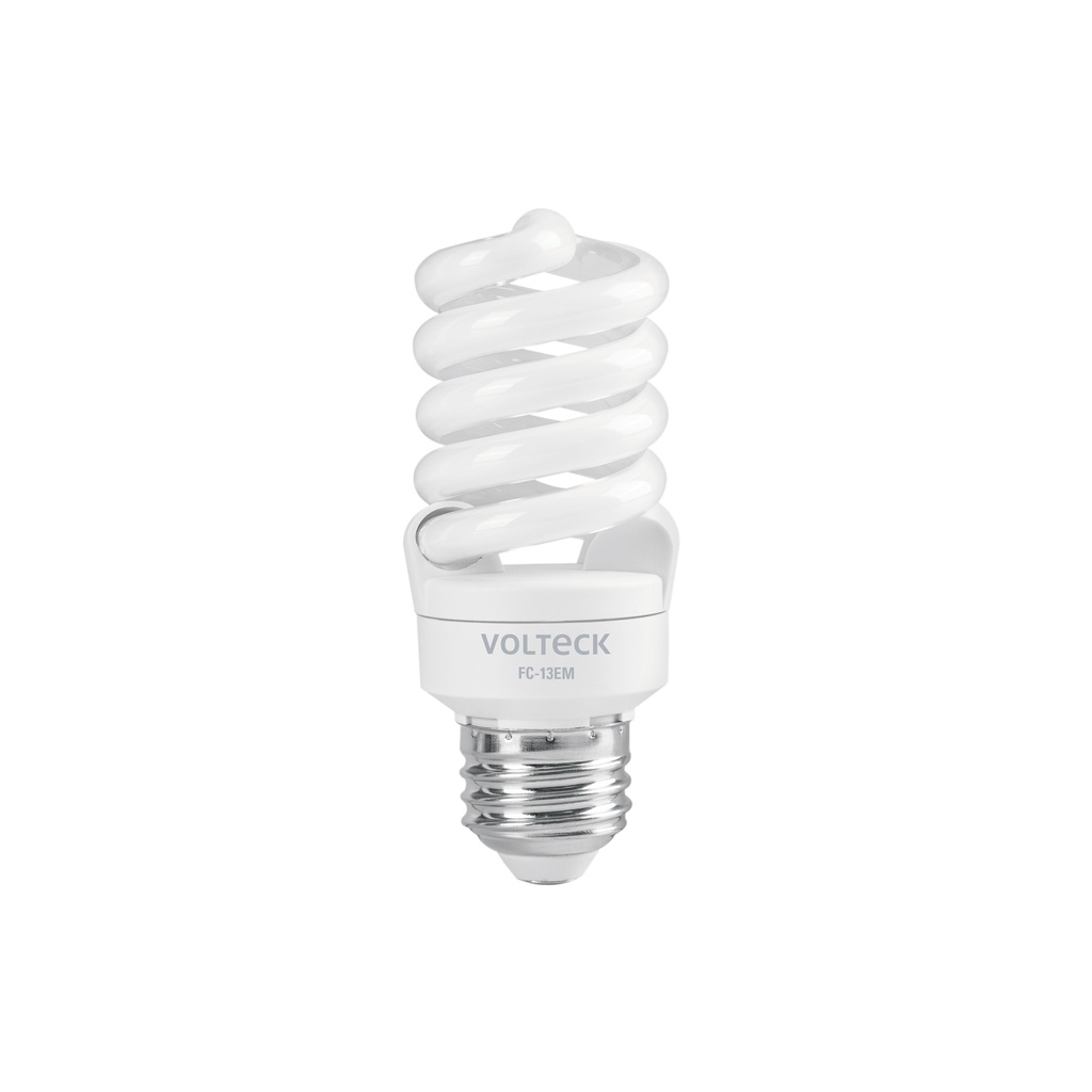 Lámpara espiral mini T2 13 W luz de día en blíster, VOLTECK
