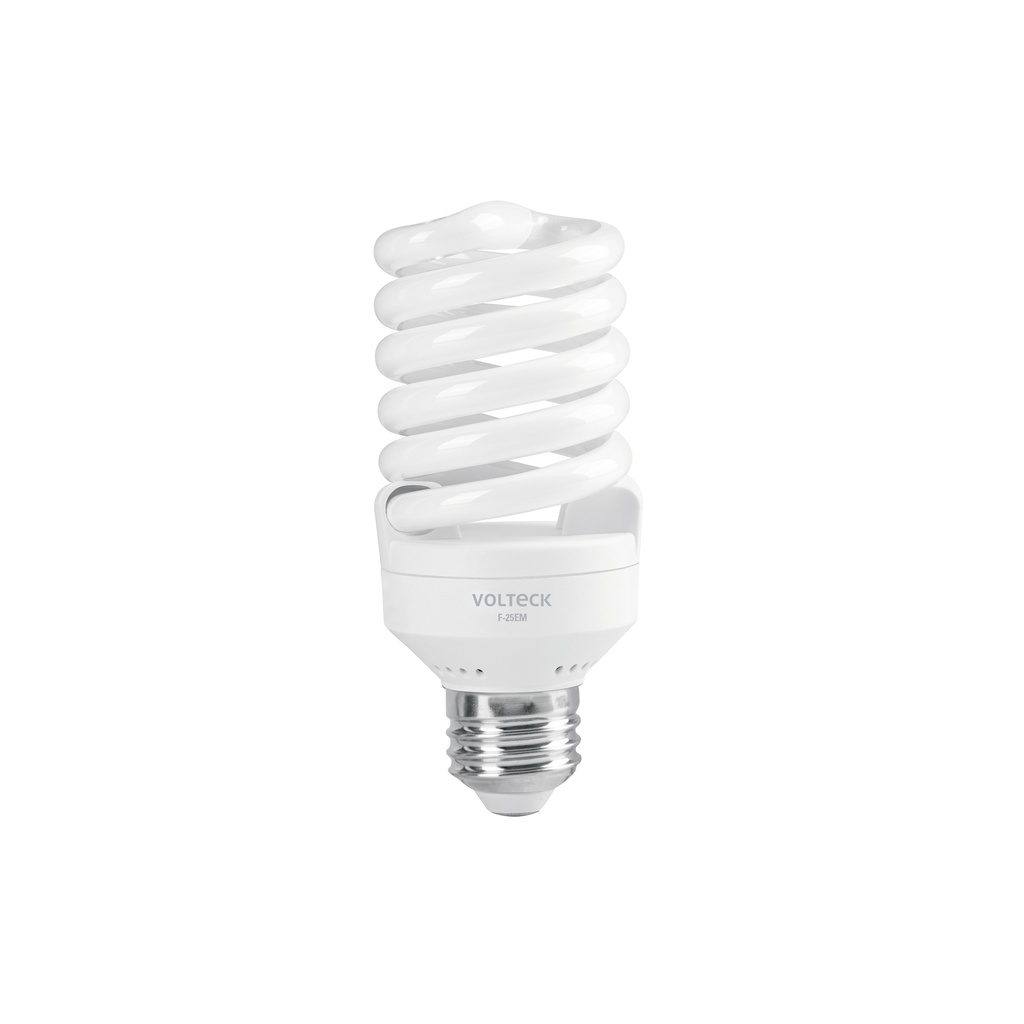 Lámpara espiral mini T2 25 W luz de día en blíster, VOLTECK