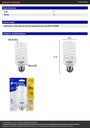 Lámpara espiral mini T2 25 W luz cálida en blíster, VOLTECK