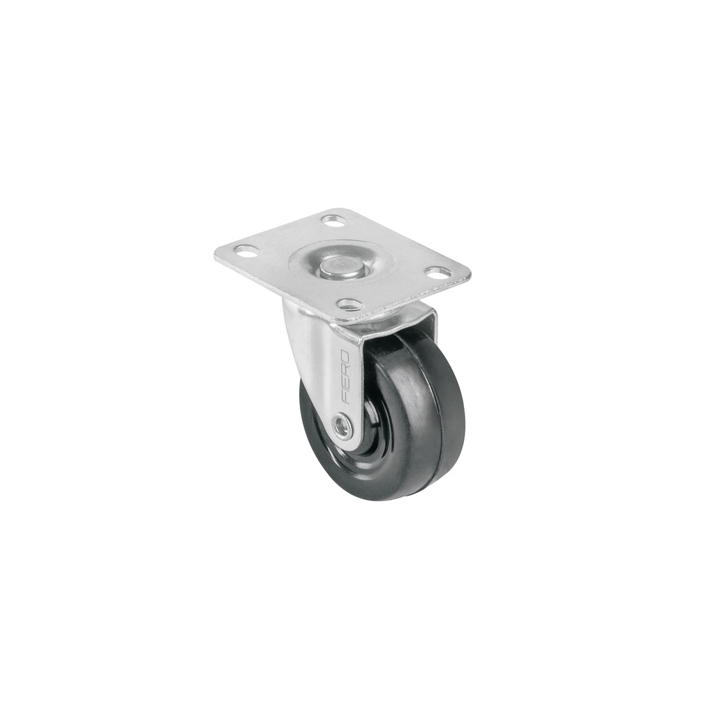 Rodaja hule 2', placa giratoria c/buje, carga 25kg, FIERO