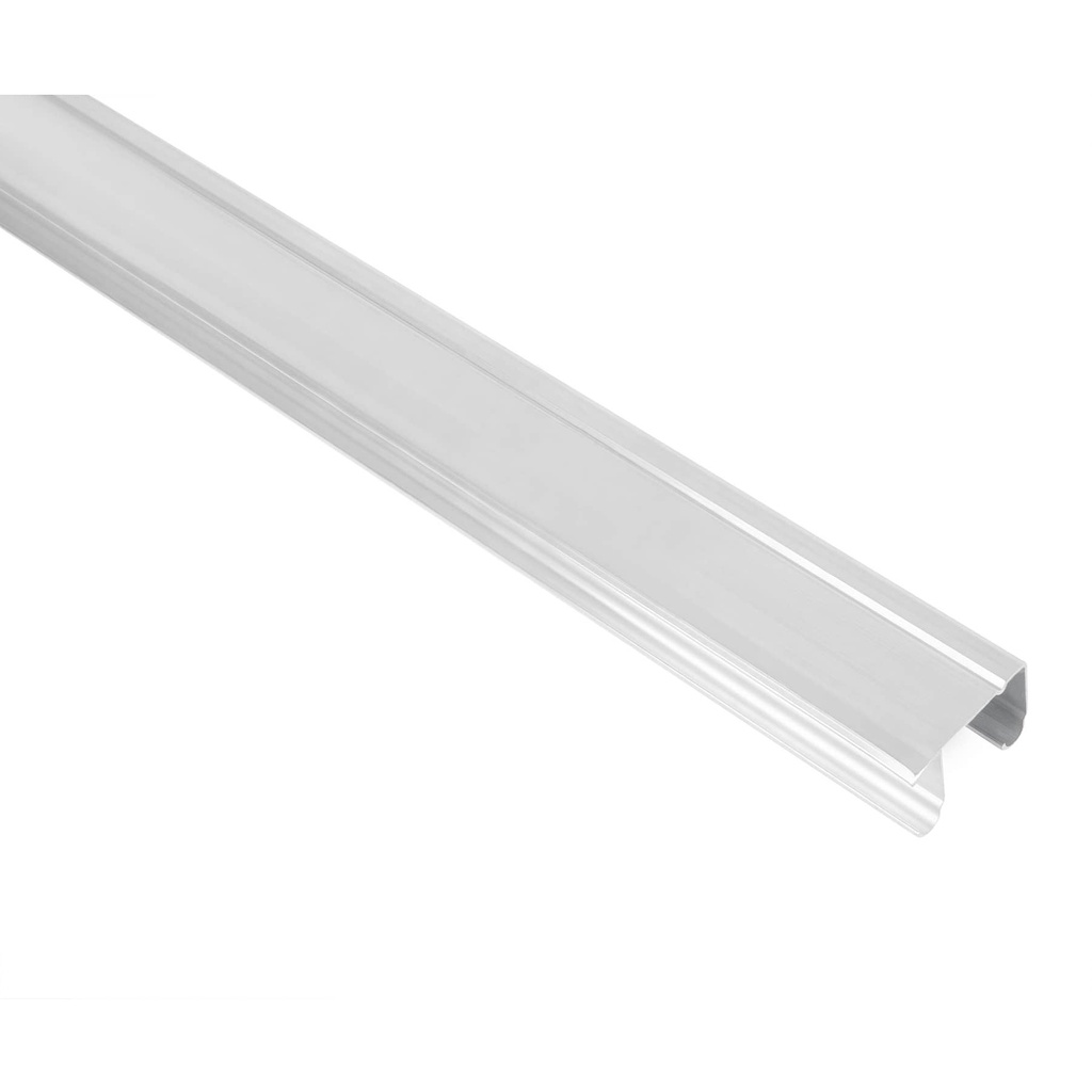 Riel superior 'JJ' de aluminio para puerta corrediza 2 m