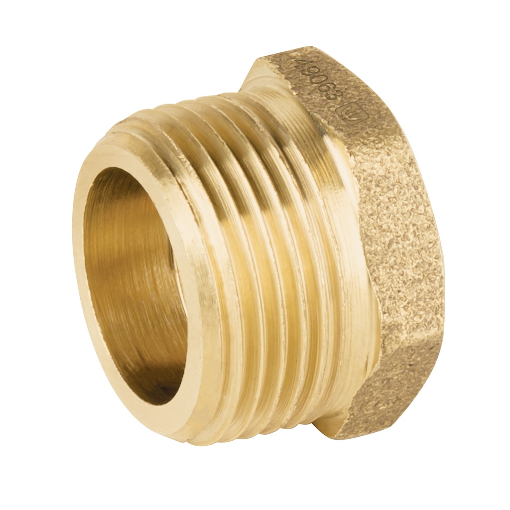 Reducción bushing de latón, 3/4' x 1/2', FOSET