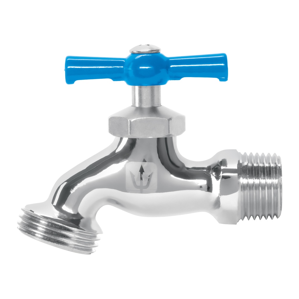 Llave p/manguera, de latón cromado, 130g, 1/2',granel, FOSET
