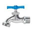 Llave p/manguera, de latón cromado, 130g, 1/2',granel, FOSET