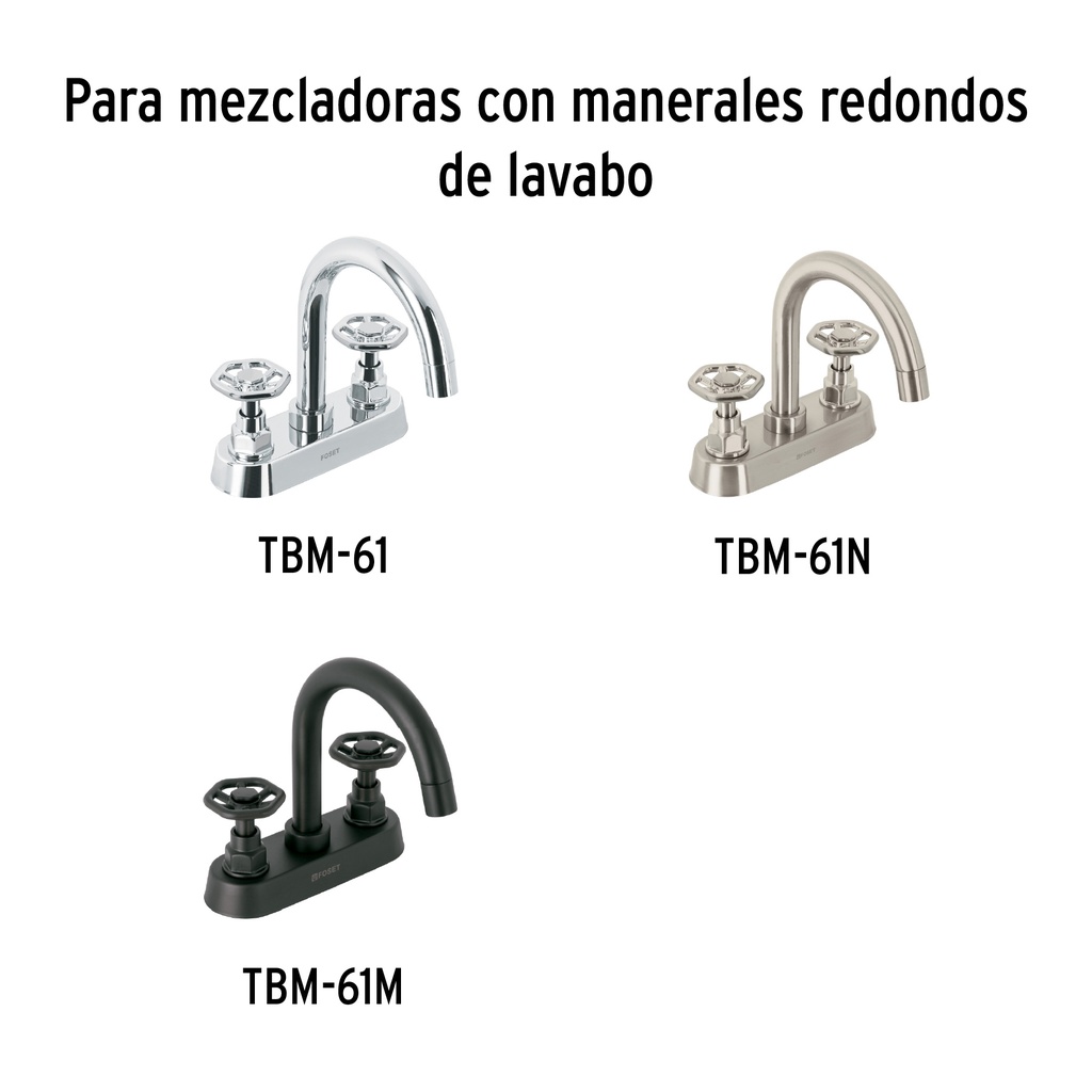 Bolsa con 2 cartuchos cerámicos p/mezcladoras, FOSET
