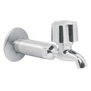 Llave 1/2' para fregadero con niple y chapetón, cromo, BASIC