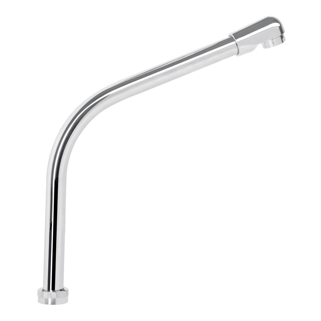 Cuello tipo cobra para mezcladora de fregadero, cromo, BASIC