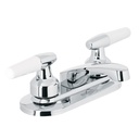 Mezcladora 4' para lavabo, nariz larga, manerales cono