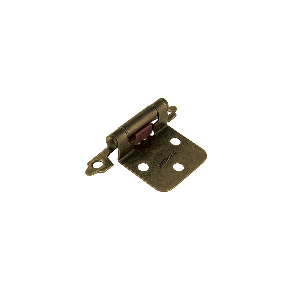 Bolsa con 2 bisagras parche de 7cm, latón antiguo, HERMEX