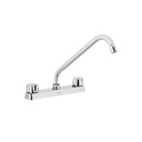 Mezcladora 8' fregadero cromo, cuello largo,hexagonal, BASIC
