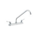 Mezcladora 8' fregadero cromo, cuello largo, palanca, BASIC