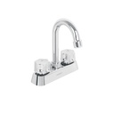 Mezcladora 4' lavabo, ABS, cuello bar, hexagonal, BASIC