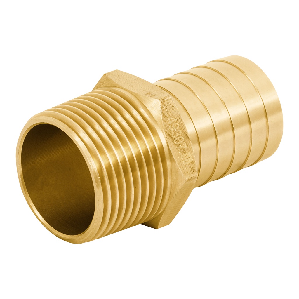 Adaptador macho de latón 1' para poliducto, FOSET