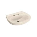 Lavabo de porcelana con rebosadero, marfil, FOSET