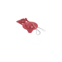 Sapo 2' para WC, silicona roja, cadena inoxidable, FOSET