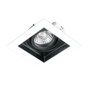 Luminario empotrable con 1 spot dirigible, blanco, VOLTECK