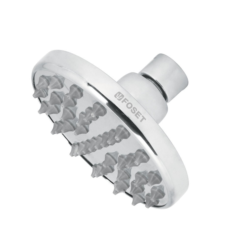 Regadera cromo 4' plato redondo, sin brazo, FOSET ELEMENT