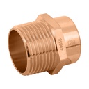 Conector de cobre, rosca exterior 1', FOSET